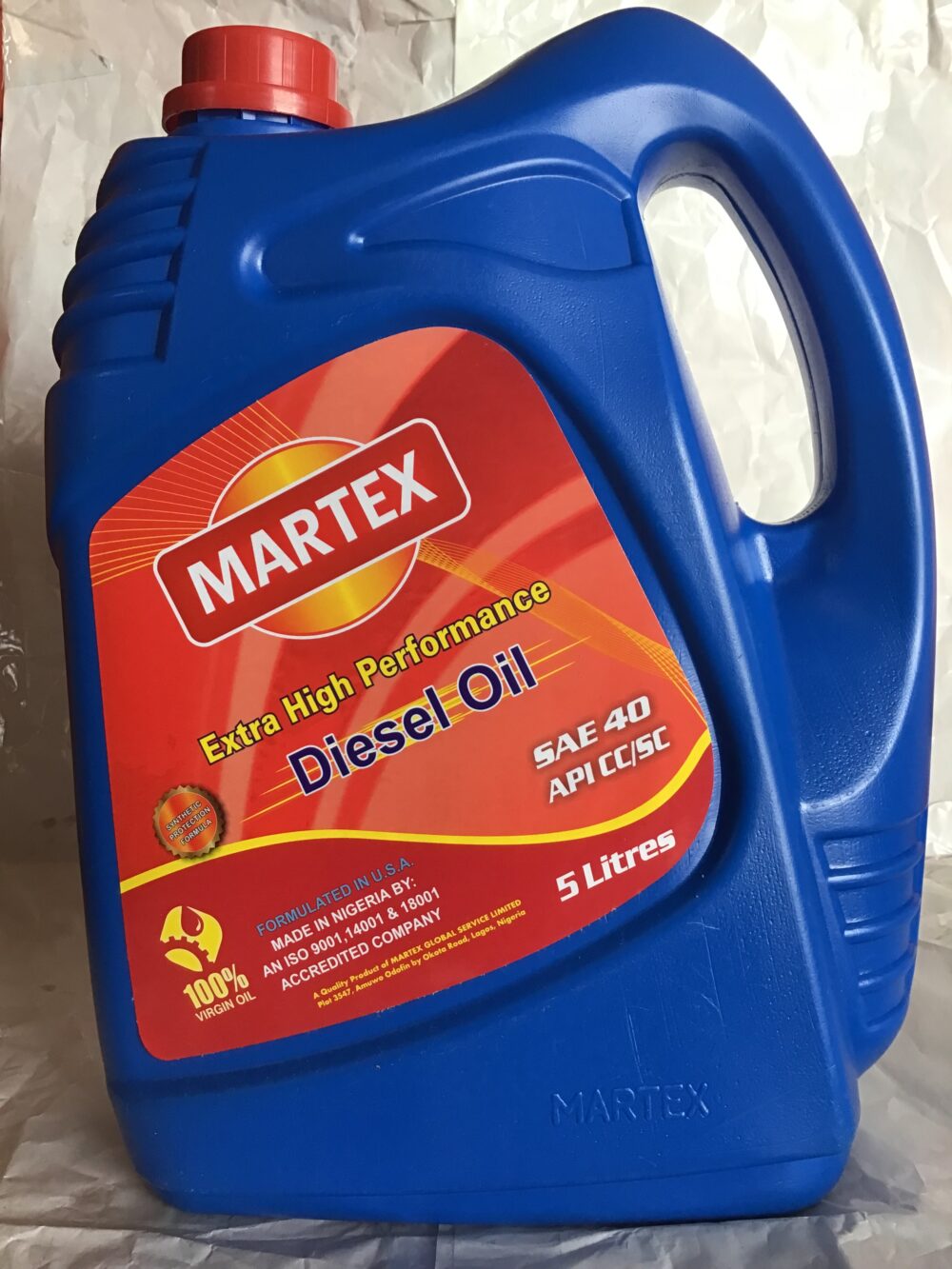 Martex Engine Oil SAE 40 (5L)