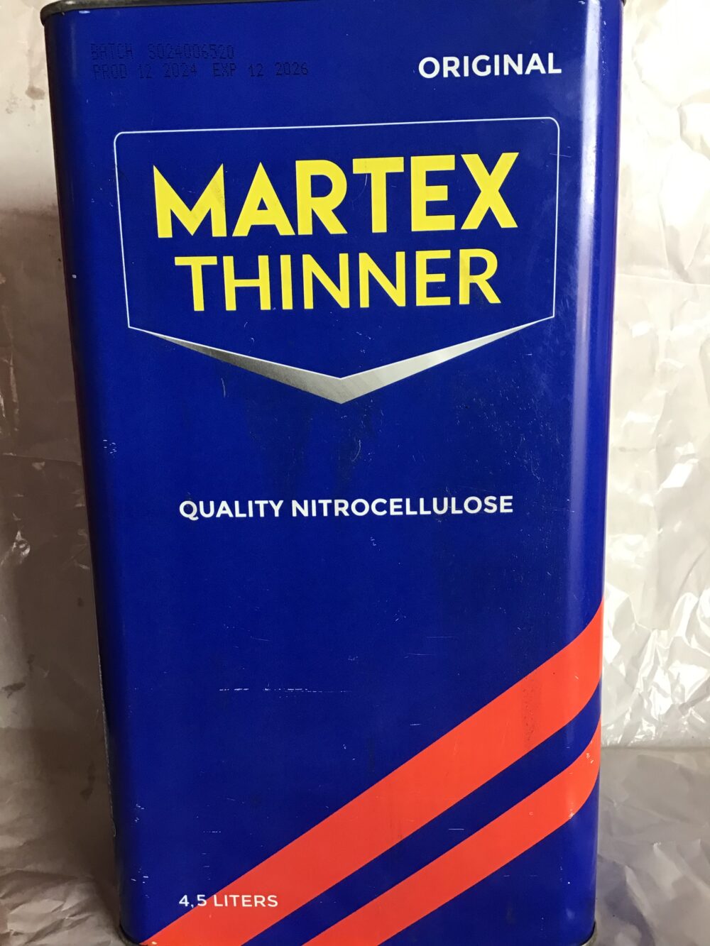 Martex Nitrocellulose Thinner (4.5L)