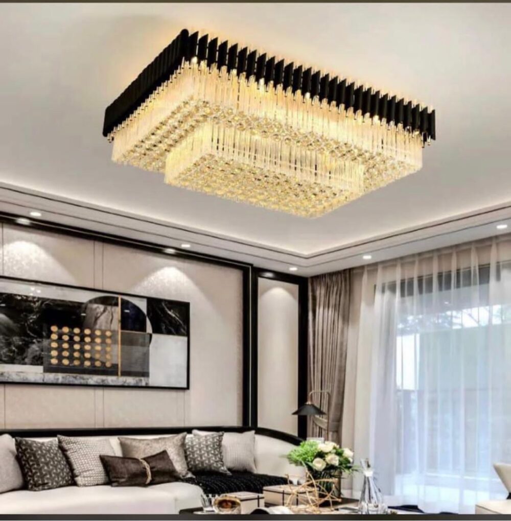 Chrome Crystal Lighting (Square)