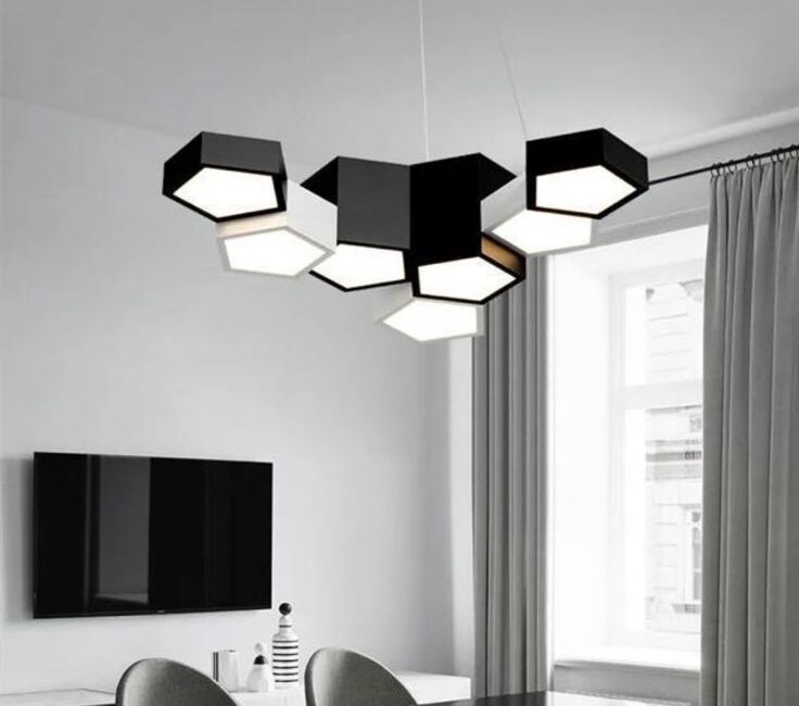 Nordic Modern Black Body LED Chandelier